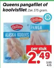 Dekamarkt Queens pangafilet of koolvisfilet aanbieding