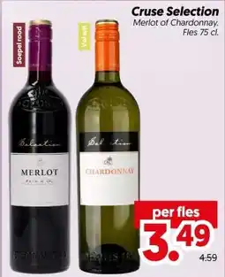 Dekamarkt Cruse Selection Merlot of Chardonnay aanbieding