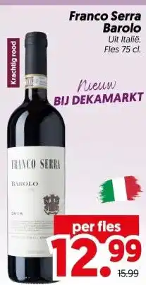 Dekamarkt Franco Serra Barolo aanbieding