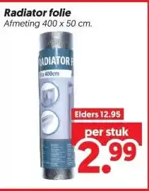 Dekamarkt Radiator folie aanbieding