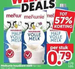 Dekamarkt Melkunie houdbare melk aanbieding