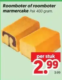 Dekamarkt Roomboter of roomboter marmercake aanbieding