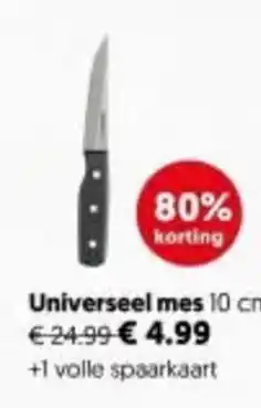 Dekamarkt Universeel mes aanbieding