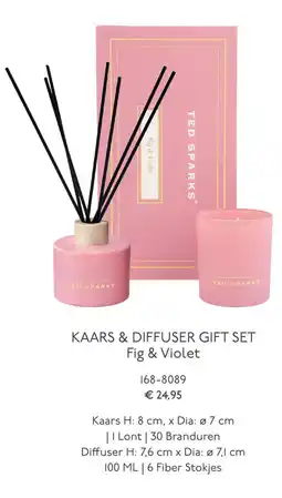 Marskramer Kaars & Diffuser gift set fig & violet aanbieding