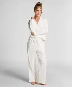 Hunkemoller Hunkemöller Pyjamabroek Jacquard Hearts Blauw aanbieding