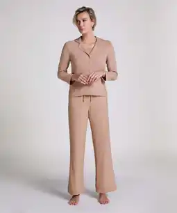 Hunkemoller Hunkemöller Broek Rib Essential Beige aanbieding