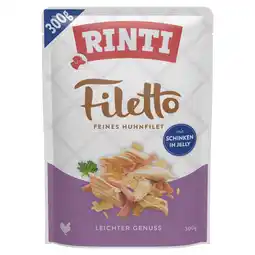 Zooplus Voordeelpakket: 24x,300g Rinti Filetto Licht genot Kip & Ham Nat hondenvoer aanbieding