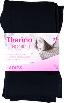 Dekamarkt Thermo legging 2-pack aanbieding