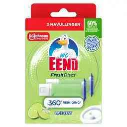 Dekamarkt WC-Eend Fresh discs navul duo lime zest aanbieding