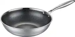 Dekamarkt Enrico Wok 28 cm zwart aanbieding