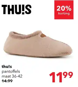 Scapino Thuls pantoffels aanbieding