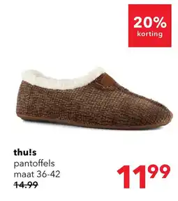 Scapino Thuls pantoffels aanbieding