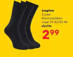 Scapino Scapino 3 paar thermosokken aanbieding