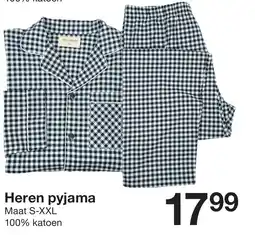 Zeeman Zeeman heren pyjama aanbieding