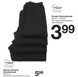 Zeeman Kinder thermobroek aanbieding