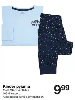 Zeeman Kinder pyjama aanbieding