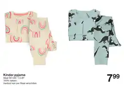 Zeeman Kinder pyjama aanbieding