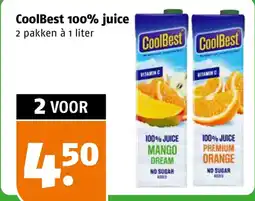 Poiesz CoolBest 100% juice aanbieding