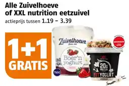 Poiesz Alle Zuivelhoeve of XXL nutrition eetzuivel aanbieding