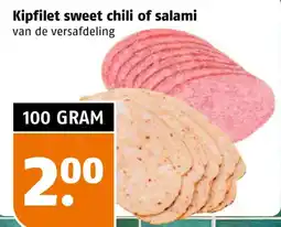 Poiesz Kipfilet sweet chili of salami aanbieding