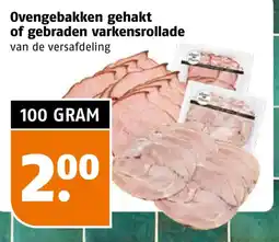Poiesz Ovengebakken gehakt of gebraden varkensrollade aanbieding