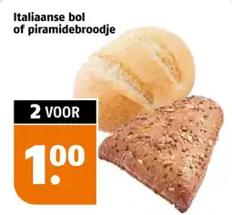 Poiesz Italiaanse bol of piramidebroodje aanbieding