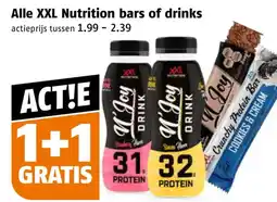 Poiesz Alle XXL Nutrition bars of drinks aanbieding