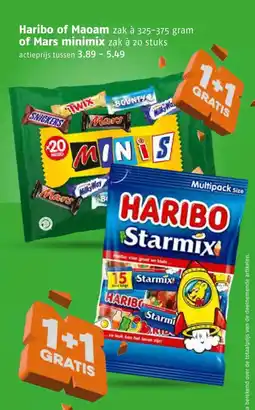 Poiesz Haribo of Maoam of Mars minimix aanbieding