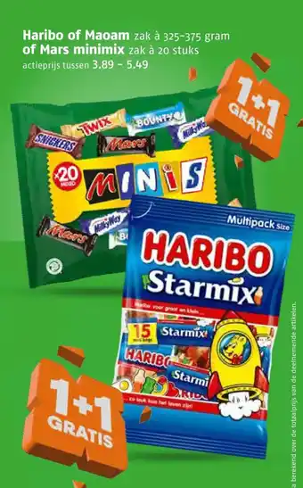 Haribo of Maoam of Mars minimix