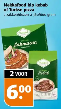 Poiesz Mekkafood kip kebab of Turkse pizza aanbieding