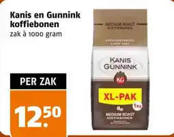 Poiesz Kanis en Gunnink koffiebonen aanbieding