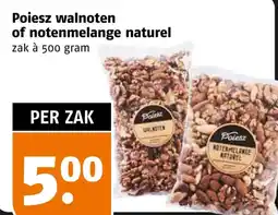 Poiesz Poiesz walnoten of notenmelange naturel aanbieding