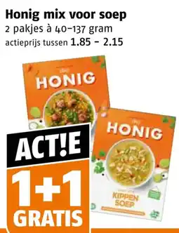 Poiesz Honig mix voor soep aanbieding