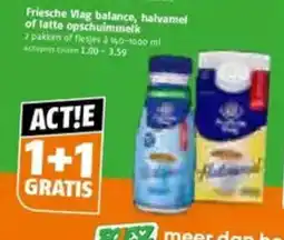 Poiesz Friesche Vlag balance, halvamel van latte opschuimmelk aanbieding