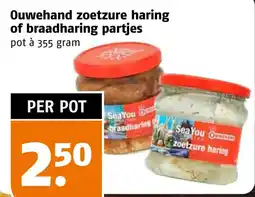 Poiesz Ouwehand zoetzure haring of braadharing partjes aanbieding