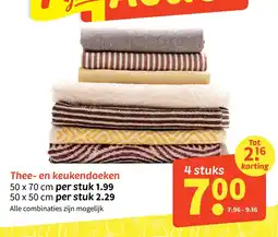 Wibra Thee- en keukendoeken aanbieding