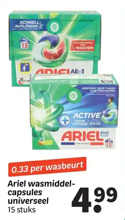 Wibra Ariel wasmiddel-capsules aanbieding