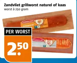 Poiesz Zandvliet grillworst naturel of kaas aanbieding
