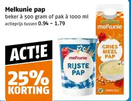 Poiesz Melkunie pap aanbieding