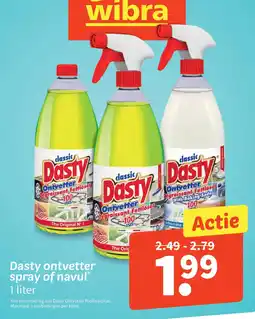 Wibra Dasty ontvetter aanbieding