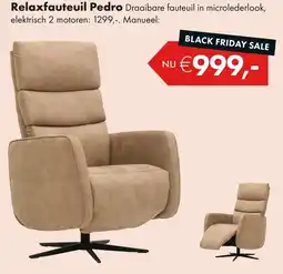 Woonsquare Relaxfauteuil Pedro aanbieding