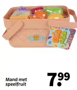Wibra Mand met speelfruit aanbieding