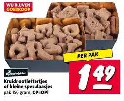 Nettorama Kruidnootlettertjes of kleine speculaasjes aanbieding