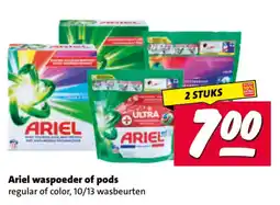 Nettorama Ariel waspoeder of pods aanbieding