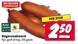 Nettorama Slagersrookworst aanbieding