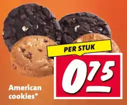 Nettorama American cookies* aanbieding