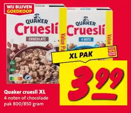 Nettorama Quaker cruesli aanbieding