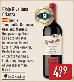 ALDI Rioja Rivallana Crianza aanbieding
