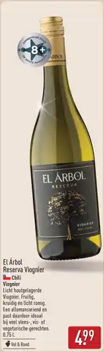 ALDI El Árbol Reserva Viognier aanbieding