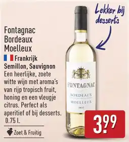 ALDI Fontagnac Bordeaux Moelleux aanbieding